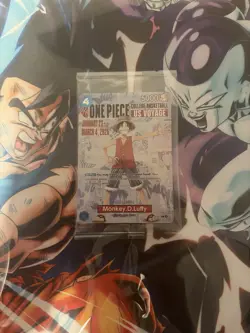 One Piece Monkey D. Luffy US Voyage College Basketball Promo Card Sealed - Image 1