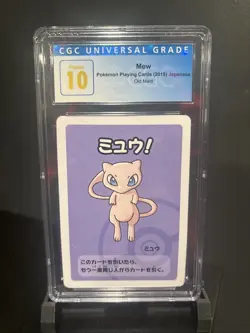 Pokemon Mew Old Maid Playing Card CGC 10 Pristine Japanese - Image 1