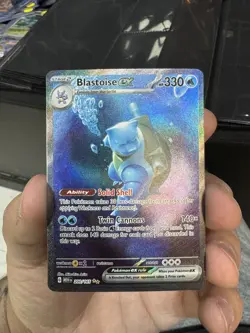 Blastoise ex 200/165 Sv: Scarlet & Violet 151 Holo, Pokemon TCG Card NM - Image 3