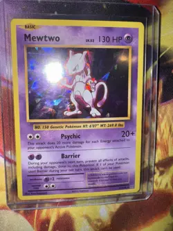Pokemon TCG Mewtwo Cracked Ice Holo Basic Card 51/108 2016 English - Image 1
