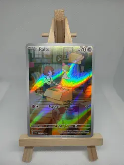 Pokemon TCG Ralts Scarlet & Violet Holo Illustration Rare Card 211/198 - Image 1