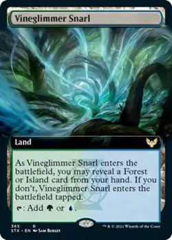 Foil Extended Art Vineglimmer Snarl No 365 - Rare Strixhaven - Image 1