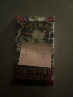 VERY HEAVY! 22.60 Gram Obsidian Flames Pokemon TCG Factory Sealed Booster Pack! - Image 3