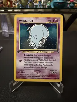 2001 Pokemon 1st Edition Neo Discovery Wobbuffet | Pack Fresh - Image 1