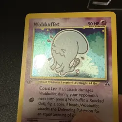 2001 Pokemon 1st Edition Neo Discovery Wobbuffet | Pack Fresh - Image 3