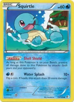 Pokemon - Squirtle - 29/149 - Common - BW - Boundaries Crossed - NM - Image 1