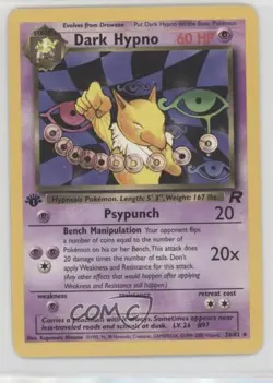 Dark Hypno 1st Ed. Pokemon Team Rocket #26 2000 - Image 1