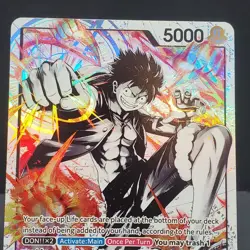 One Piece Ultra Deck Three Brothers Monkey D Luffy ST13-003 Parallel Alt Art NM - Image 2