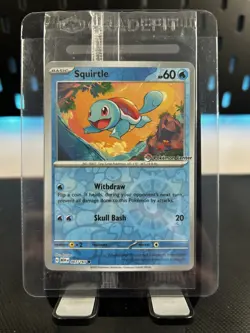 Pokemon Center 151 Stamped Reverse Holo Squirtle Promo 007/165 Sealed Reverse - Image 5