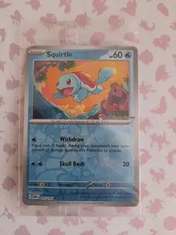 Squirtle - 007/165 - Pokemon Center Stamped 151 Promo - Reverse Holo SEALED - Image 1