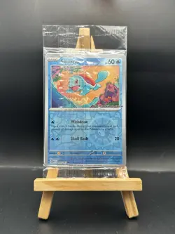 Squirtle - 007/165 - Pokemon Center Stamped 151 Promo - Reverse Holo SEALED - Image 1