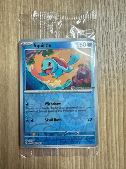 Pokemon Center Stamped Reverse Holo Squirtle Promo 007/165 Pokemon 151 Sealed - Image 1
