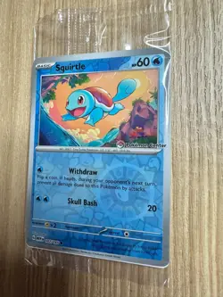 Pokemon Center Stamped Reverse Holo Squirtle Promo 007/165 Pokemon 151 Sealed - Image 2