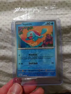 Pokemon Center Stamped Reverse Holo Squirtle Promo 007/165 Pokemon 151 Sealed - Image 5