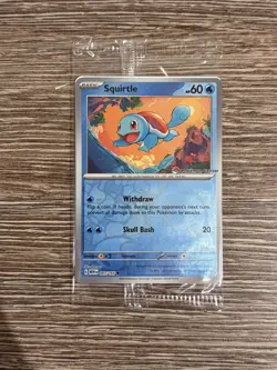Squirtle - 007/165 - Pokemon Center Stamped 151 Promo - Reverse Holo SEALED - Image 1