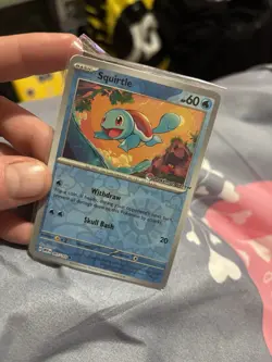 Squirtle - 007/165 - Pokemon Center Stamped 151 Promo - Reverse Holo SEALED - Image 1