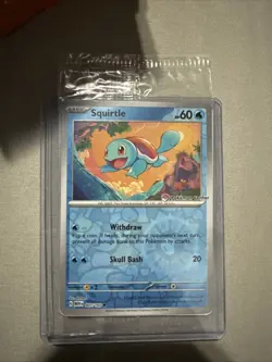 Pokemon Center Stamped Reverse Holo Squirtle Promo 007/165 Pokemon 151 Sealed - Image 1