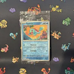 Squirtle - 007/165 - Pokemon Center Stamped 151 Promo - Reverse Holo SEALED - Image 1