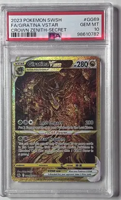 Pokemon Giratina VSTAR Crown Zenith Alt Art GG69/GG70 PSA 10 Gem Mint TCG - Image 1