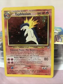 Pokemon TCG Neo Genesis Typhlosion Holo Rare Card 18/111 - Image 1