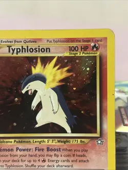Pokemon TCG Neo Genesis Typhlosion Holo Rare Card 18/111 - Image 3