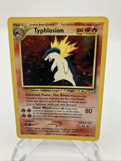 Pokemon TCG Neo Genesis Typhlosion Holo Rare Card 18/111 - Image 1
