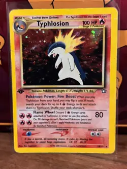 Pokemon TCG- Typhlosion 18/111 - 1st Edition - Neo Genesis (2000) Holo HP - Image 1
