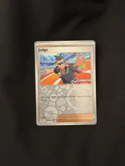 Pokemon TCG Destined Rivals Professor Program Judge Holo Promo 167/182 NM rare - Image 1
