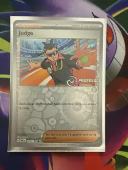 Pokemon TCG Destined Rivals Professor Program Judge Holo Promo 167/182 NM rare - Image 1