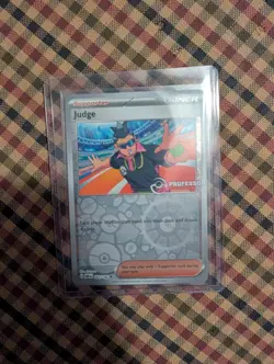 Pokemon TCG Destined Rivals Professor Program Judge Holo Promo 167/182 NM rare - Image 1