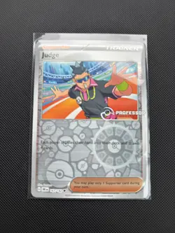 Pokemon TCG Destined Rivals Professor Program Judge Holo Promo 167/182 NM - Image 1