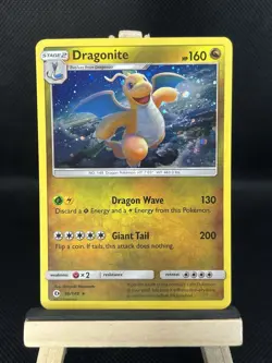 POKEMON TCG- DRAGONITE 96/149 -S&M PROMO- COSMOS HOLO RARE- NEAR MINT - Image 1