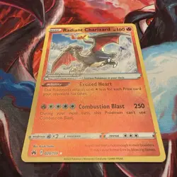 Radiant Charizard 020/159: Pokemon TCG Card - Radiant Rare Crown Zenith - Image 3