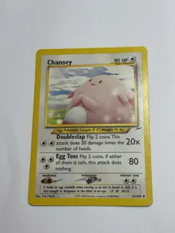 Chansey - 31/105 - Uncommon Unlimited Neo Destiny - Pokemon Card - Image 1