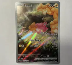 Pokemon TCG Pawmi Illustration Rare Card 226/091 SV Paldean Fates - Image 2