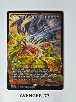 Magic the Gathering MTG #0363 Mutinous Massacre Showcase Edge of Eternities - Image 1