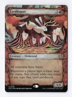 Lavaleaper (Showcase) (Foil) 0318 (R) MTG Lorwyn Eclipsed (ECL) - Image 1