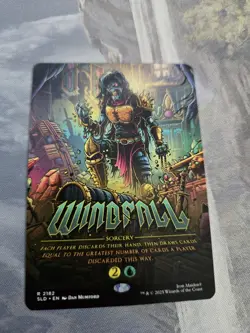 MTG Windfall - Iron Maiden Secret Lair Drop - Eddie Unchained SLD - Image 1