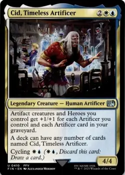 MTG Cid, Timeless Artificer (0410) Normal NM FINAL FANTASY Magic 410 - Image 1