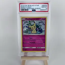 2019 POKEMON SM BLACK STAR PROMO #SM163 MIMIKYU-HOLO PSA 10 - Image 1