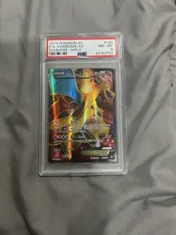 Pokemon 2014 Flashfire Charizard EX 100/106 Full Art Holo Ultra Rare PSA 8 - Image 1