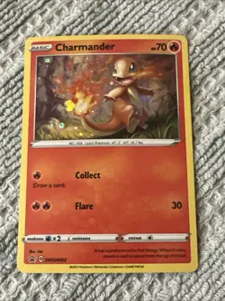 Pokemon TCG Charmander SWSH092 Black Star Promo Swirl - Image 1