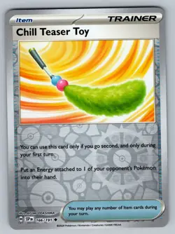 Chill Teaser Toy SV08: Surging Sparks Pokemon #166/191 Reverse Holo - Image 1