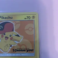 Pokemon Pikachu TCG Ash's Pikachu SM110 Promo Card Sun & Moon Rare LP - Image 4