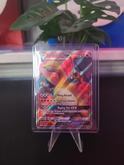 Pokemon TCG Charizard GX SM60-SM Promos Black Star Promo Holo Full Art LP - Image 1