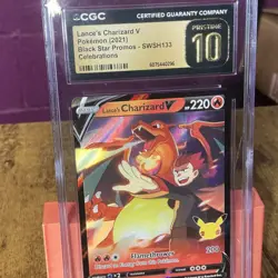Pokemon Lance's Charizard V SWSH133 Sword & Shield Promo Holo CGC Pristine 10 - Image 2
