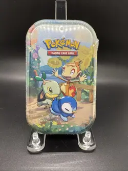 Pokemon TCG Celebrations Mini Tin - SINNOH 2021 SEALED Turtwig Chimchar Piplup 820650809378 - Image 1