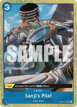 NM-Mint, English One Piece Sanji's Pilaf (Alternate Art) - OP03-056 - UC - Foil - Image 1