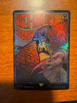 MTG Lord of the Rings Witch-King of Angmar Borderless Poster Foil Magic LOTR LTR - Image 1