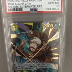 One Piece TCG OP10-119 SP Trafalgar Law Prb02 The Best 02 English PSA10 - Image 3
